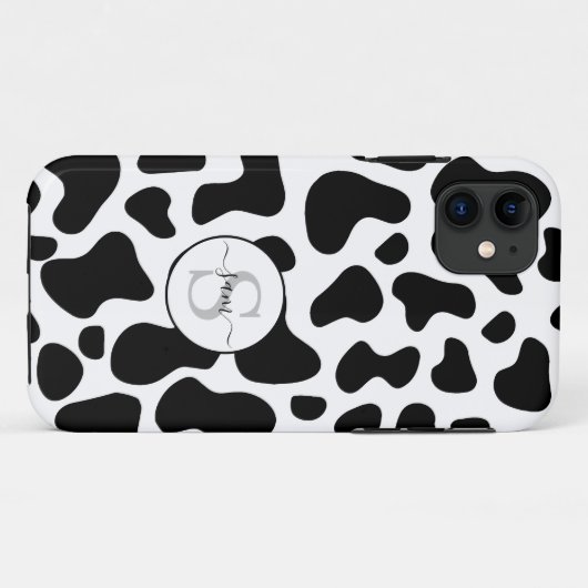 Koe Black White Hoesje-Mate iPhon Case-Mate iPhone Case (Achterkant (horizontaal))