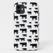 Koe Black White Hoesje-Mate iPhone draagtas Case-Mate iPhone Case (Achterkant)
