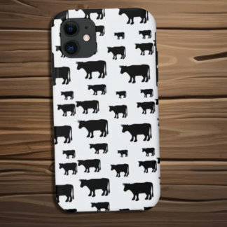 Koe Black White Hoesje-Mate iPhone draagtas Case-Mate iPhone Case
