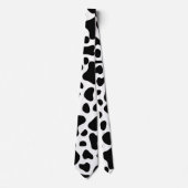 Koe Black White patchs Stropdas (Voorkant)