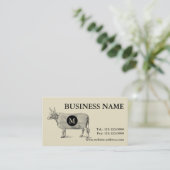  Koe Blanket Monogram Visitekaartje (Staand voorkant)