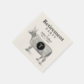  Koe Blanket Retirement P Napkin Monogram Servetten (Hoek)