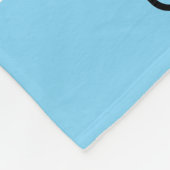 Koe Blue Polka Dot Personalized Boy Fleece Deken (Hoek)