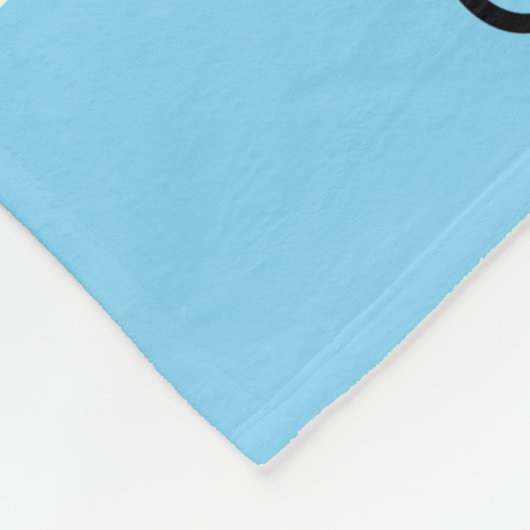 Koe Blue Polka Dot Personalized Boy Fleece Deken (Hoek)