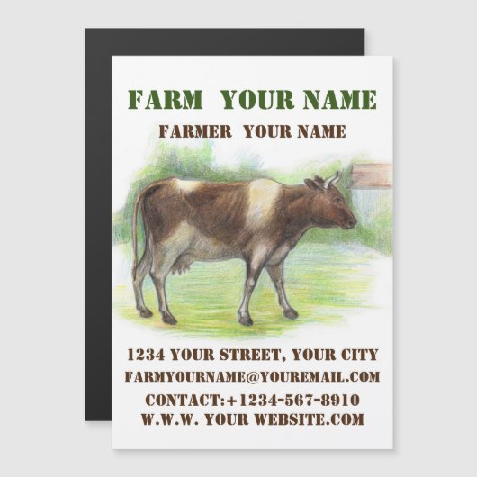 Koe boerderij (Voorkant / Achterkant)