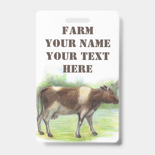 Koe boerderij badge (Front)