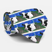 Koe, Boerderij, dier, platteland, handbeschilderd  Stropdas (Opgerold)