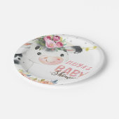 Koe Boerderij Dieren Barnyard Papieren Bordje (Gekanteld)