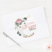 Koe Boerderij Dieren Barnyard Ronde Sticker (Envelop)