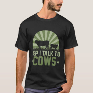 Koe boerderij Dierenvriend Cadeauidee Retro T-shirt