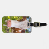 Koe Boerderij Dierfoto Persoonlijke naam Bagagelabel (Voorkant horizontaal)