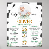 Koe Boerderij eerste jaarmijlpaal Poster (Voorkant)