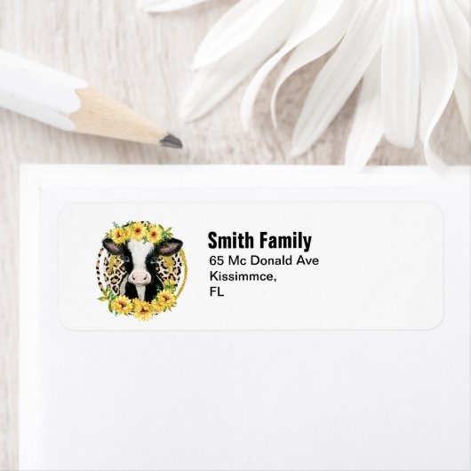 Koe boerderij etiket (Insitu)