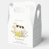 Koe Boerderij Floral Kind elke zondag Bedankdoosjes (Geopend)