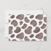 Koe Boerderij Gender Reveal Dank je kaart (Achterkant)