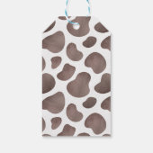 Koe Boerderij Gender Reveal Dank u Label Cadeaulabel (Achterkant)