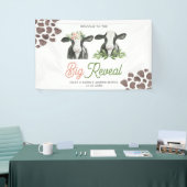 Koe Boerderij Geslacht onthullen grote banner (Beurs)