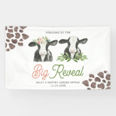 Koe Boerderij Geslacht onthullen grote banner (Horizontaal)