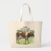 Koe boerderij grote tote bag (Voorkant)