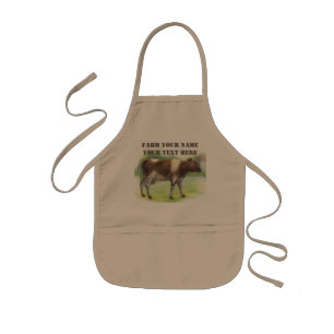 Koe boerderij kinder schort