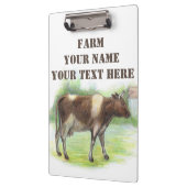 Koe boerderij klembord (Links)