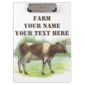 Koe boerderij klembord (Voorkant)