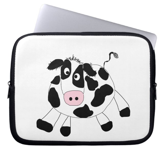 Koe boerderij laptop sleeve (Voorkant)