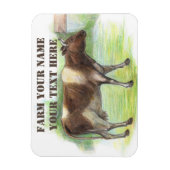 Koe boerderij  magneet (Verticaal)