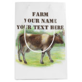 Koe boerderij medium cadeauzakje (Voorkant)