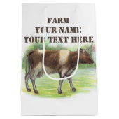 Koe boerderij medium cadeauzakje (Achterkant)