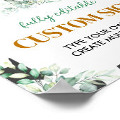 Koe Boerderij op dag van geboorte Tabelteken Poster (Hoek)