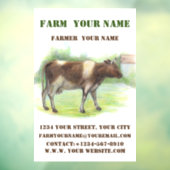 Koe boerderij raamsticker (Vel 3)