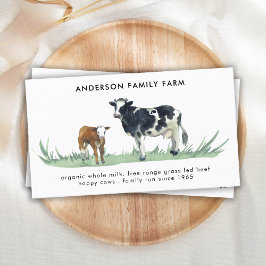 Koe Boerderij Rundvlees Vrij bereik Melk QR-code Visitekaartje