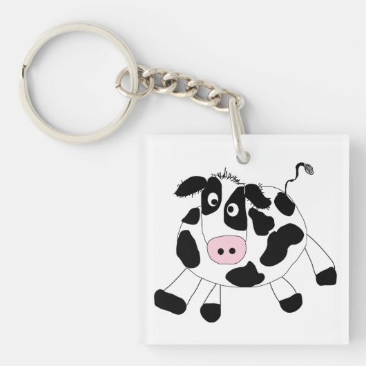 Koe boerderij sleutelhanger (Voorkant)