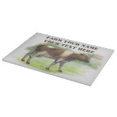 Koe boerderij snijplank (Hoek)