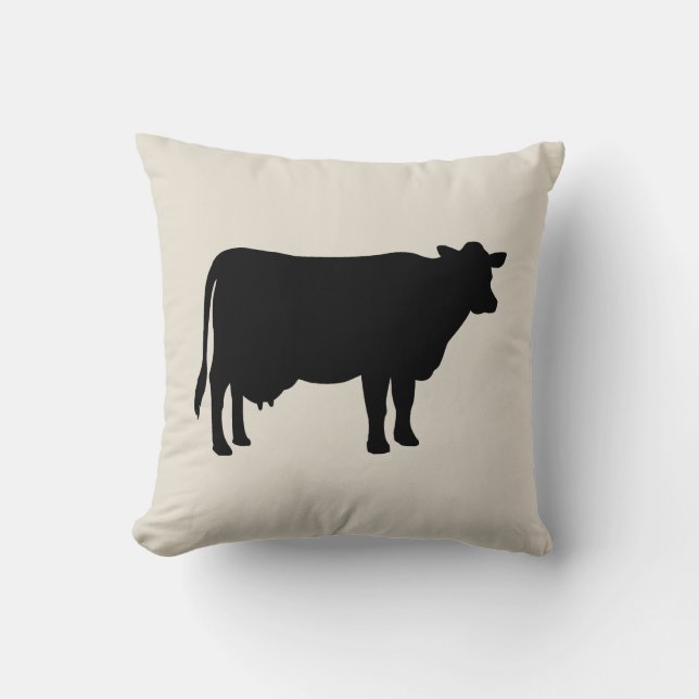 Koe boerderij stijl Sierkussen (Voorkant)
