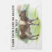 Koe boerderij theedoek (Verticaal)