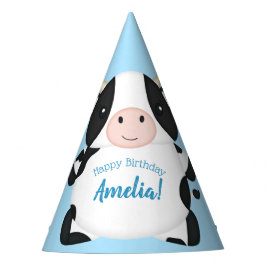 Koe Boerderij verjaardagsfeestje Feesthoedjes