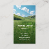 Koe boerderij, vers rundvlees, visitekaartje van d (Achterkant)