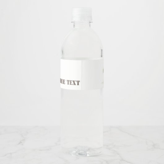 Koe boerderij waterfles etiket (Achterkant)