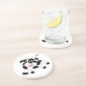 Koe boerderij zandsteen onderzetter (Zijkant)