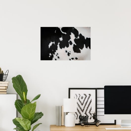 Koe bont poster (Thuiskantoor)