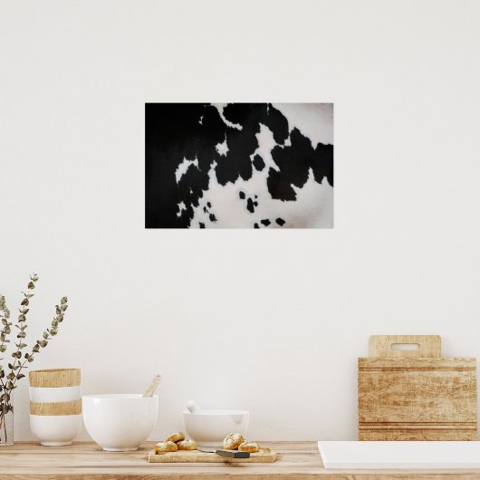 Koe bont poster (Keuken)