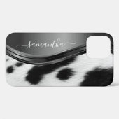 Koe Bont Vlekken Handgeschreven Naam Metal Case-Mate iPhone Case (Achterkant (horizontaal))