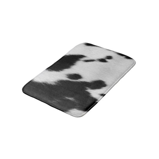 Koe Bont Vlekken Zwart Wit Western Badmat (Gekanteld)