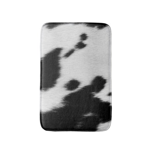 Koe Bont Vlekken Zwart Wit Western Badmat (Voorkant Verticaal)