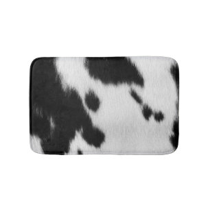 Koe Bont Vlekken Zwart Wit Western Badmat