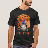 Koe Boo Heifer Heks Halloween Boer Boerderij Costu T-shirt (Voorkant)