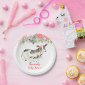 Koe Bord  Floral Boerderij Peonies Baby shower (Feest)