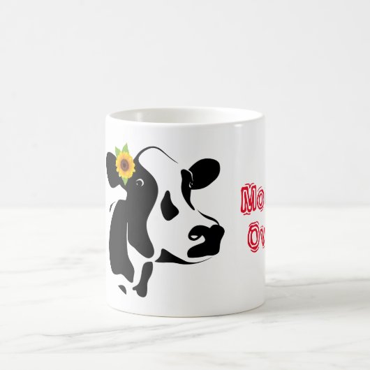 Koe boven koffie Mok (Center)